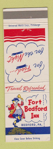 Matchbook Cover - Fort Bedford Inn Bedford PA