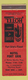 Matchbook Cover - Hotel Fort Erie ON