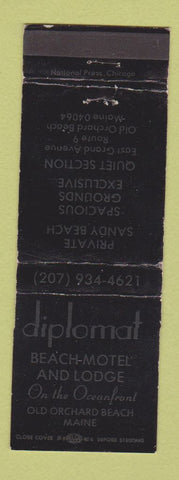 Matchbook Cover - Diplomat Beach Motel Old Orchard Beach ME WEAR