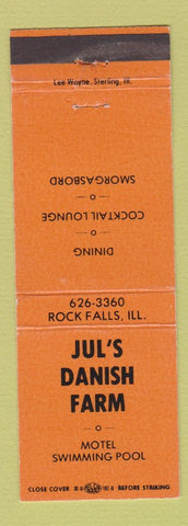 Matchbook Cover - Jul's Danish Farm Motel Rock Falls IL