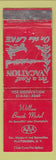 Matchbook Cover - Willow Beach Motel Plattsburgh NY WEAR RED