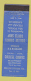 Matchbook Cover - College Courts Motel Beautyrest Mattresses College Station TX
