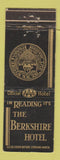 Matchbook Cover - Berkshire Hotel Reading PA WEAR