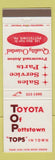 Matchbook Cover - Toyota of Pottstown PA