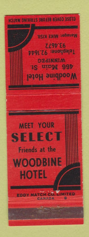 Matchbook Cover - Woodbine Hotel Winnipeg MB
