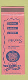 Matchbook Cover - Hotel Woodruff Watertown NY