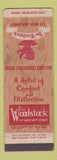 Matchbook Cover - The Woodstock Hotel New York City