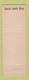 Matchbook Cover - Curtis Hotel Minneapolis MN