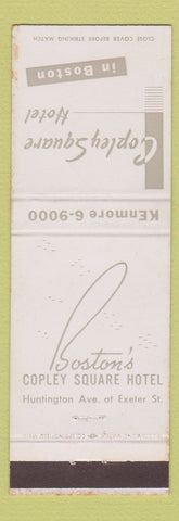 Matchbook Cover - Copley Square Hotel Boston MA