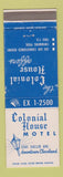 Matchbook Cover - Colonial House Motel Cleveland OH