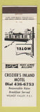 Matchbook Cover - Crozier's Inland Motel Wilmot Valley PEI PE