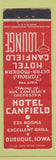 Matchbook Cover - Hotel Canfield Dubuque IA WEAR