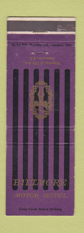 Matchbook Cover - Biltmore Motor Hotel Vancouver BC