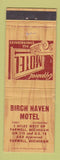 Matchbook Cover - Birch Haven Motel Farwell MI