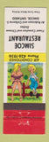 Matchbook Cover - Simcoe Restaurant Simcoe ON hillbilly