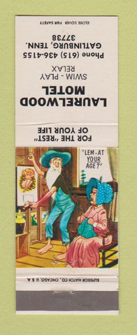 Matchbook Cover - Laurelwood Motel Gatlinburg TN hillbilly