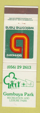 Matchbook Cover - Gumbuya Park Australia