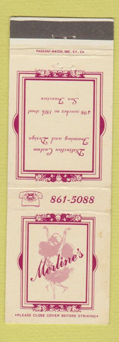 Matchbook Cover - Merline's San Francisco CA