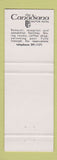 Matchbook Cover - Canadiana Motor Hotel Toronto ON