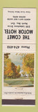 Matchbook Cover - The Comet Motor Hotel North Bay ON