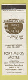 Matchbook Cover - Fort Meigs Motel Perrysburg OH