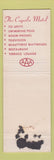Matchbook Cover - Cupola Motel Burlington VT WEAR