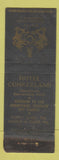 Matchbook Cover - Hotel Cumberland Plattsburg NY WEAR