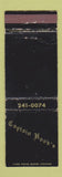 Matchbook Cover - Captain Hook's Cincinnati OH WEAR