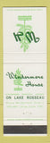 Matchbook Cover - Windermere House Lake Rosseau ON