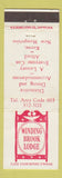 Matchbook Cover - Winding Brook Lodge Keene NH DD Bean