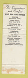Matchbook Cover - The Claremont Petersburg VA