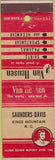 Matchbook Cover - Van Heusen Shirts Kings Mountain NC