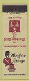 Matchbook Cover - Claridge Hotel Atlantic City NJ Mayfair Lounge