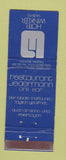 Matchbook Cover - Hotel Winkler Salzburg