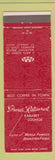 Matchbook Cover - Shores Restaurant St Ignace MI