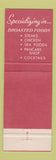 Matchbook Cover - Shores Restaurant St Ignace MI