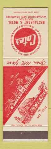 Matchbook Cover - Cote's Restaurant Motel West Claremont NH