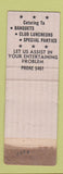 Matchbook Cover - Hotel Finlen Butte MT WEAR