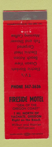 Matchbook Cover - Fireside Motel Yachats OR WEAR