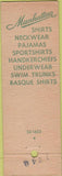 Matchbook Cover - Newell's men's clothes Wrightsville Beach NC shirts