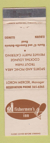 Matchbook Cover - Fisherman's Inn Elburn IL