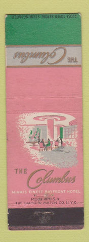 Matchbook Cover - The Columbus Hotel Miami FL