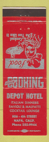 Matchbook Cover - Depot Hotel Napa CA