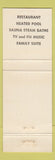 Matchbook Cover - Derrick Motel Mount Gilead OH