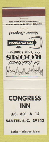 Matchbook Cover - Congress Inn Santee SC