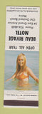 Matchbook Cover - Beau Rivage Motel Old Orchard Beach ME pinup WORN BACK