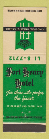 Matchbook Cover - Fort Henry Hotel Kingston ON #2