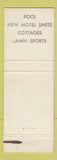 Matchbook Cover - Colonial Manor Resort Motel Lake George NY