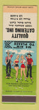 Matchbook Cover - Quality Catering South Gate CA hillbilly