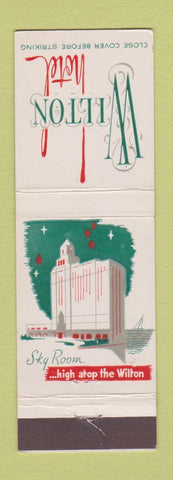 Matchbook Cover - Wilton Hotel Long Beach CA